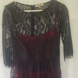 3/4 Sleeve lace cocktail dress